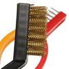 3Pcs/lot  Gas Stove Cleaning Wire Brush Kitchen Tools Metal Fiber Brush Strong Decontamination