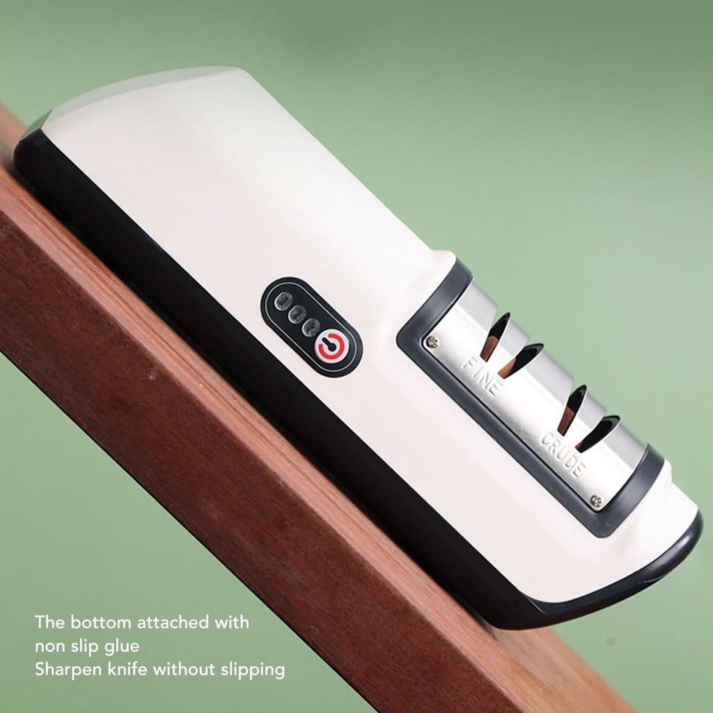 Electric Knife Sharpener Professional Automatic Household Multi Functional Fast Rechargeable Tool for Kitchen Knife