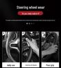 Suede Carbon Fiber Genuine Leather Steering Wheel Cover for Baojun RS3 RM5 E200 RS5 E300 Valli
