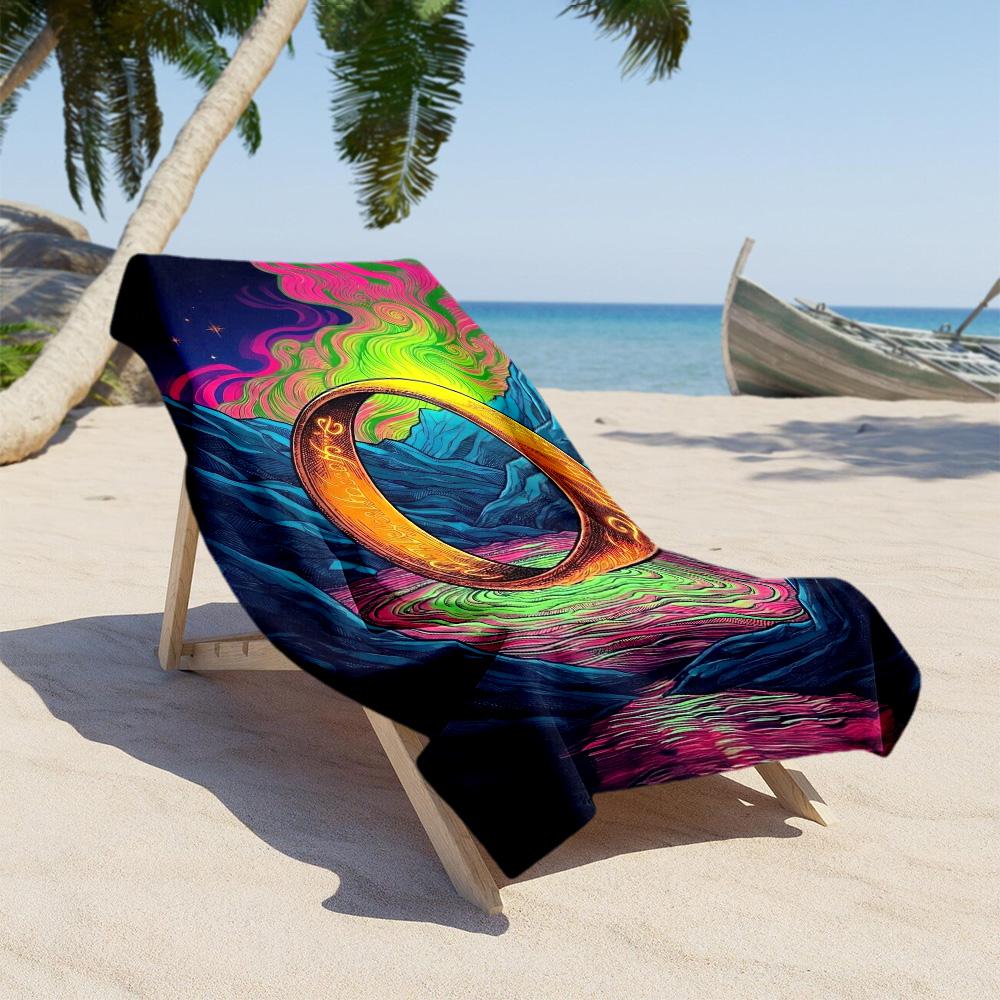 Lord Rings Beach Towel Soft Durable Quick-Dry Comfortable Lightweight