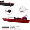 LED Red Lens Tail Brake Rear Fog Lamps Bumper Reflector Lights For 2015 2016 2017 2018 2019 Dodge Challenger
