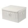 Anqin Plaid Fabric Storage Bins with Lids, 2-Pack