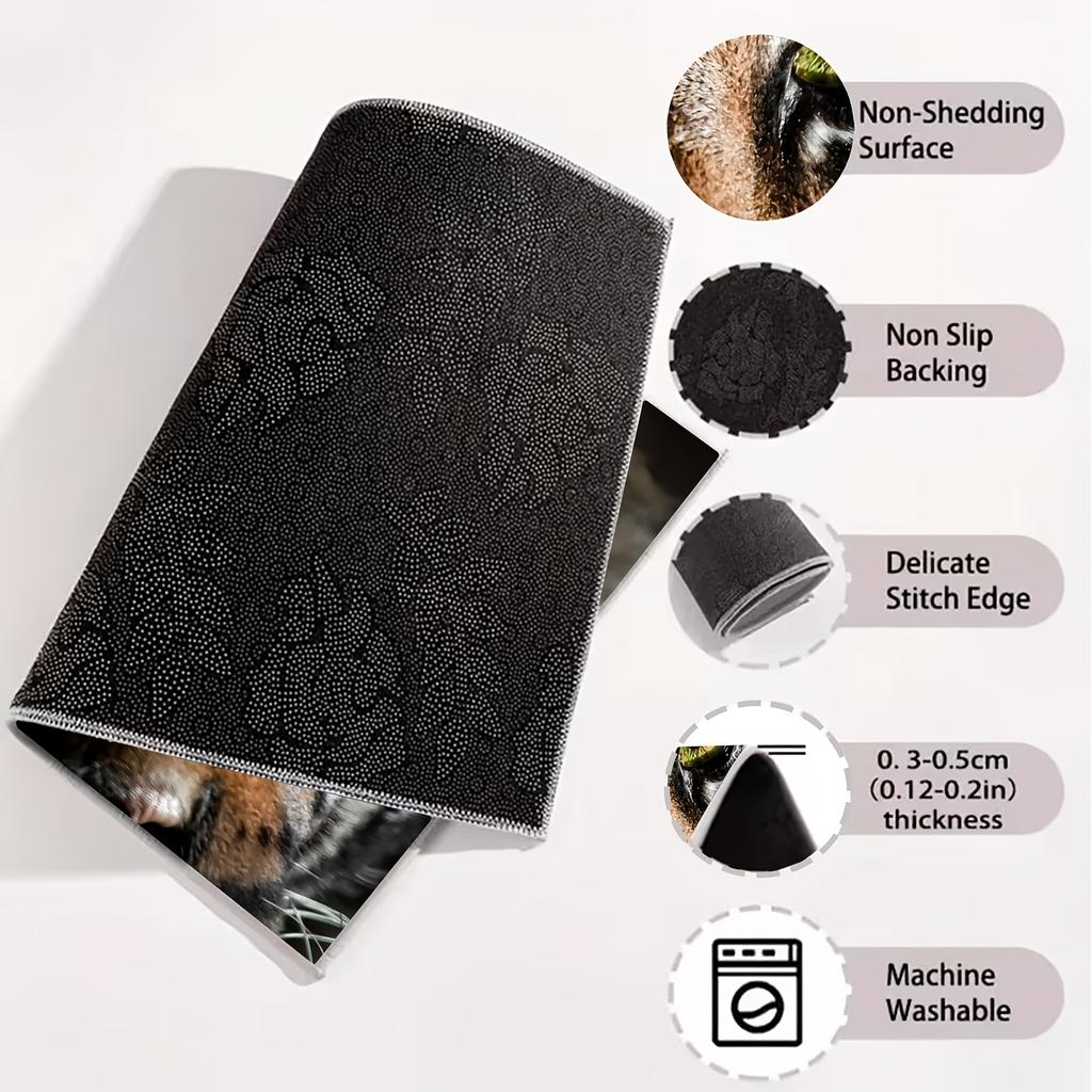 1Pcs Domineering Tiger Jungle Car Trunk Mat with Anti Slip Cargo Liner Waterproof Rear Storage Protector Floor Mat for SUV Sedan