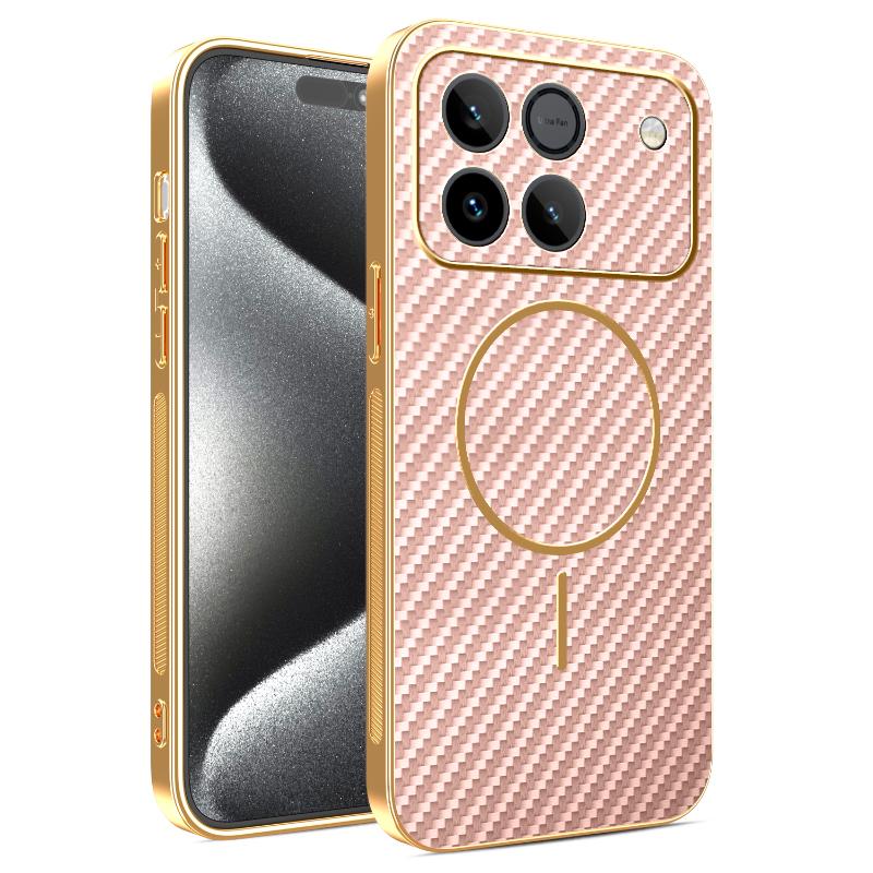 For Honor Win Win RT Win Turbo electroplated carbon fiber magnetic fingerprint-resistant shockproof phone case