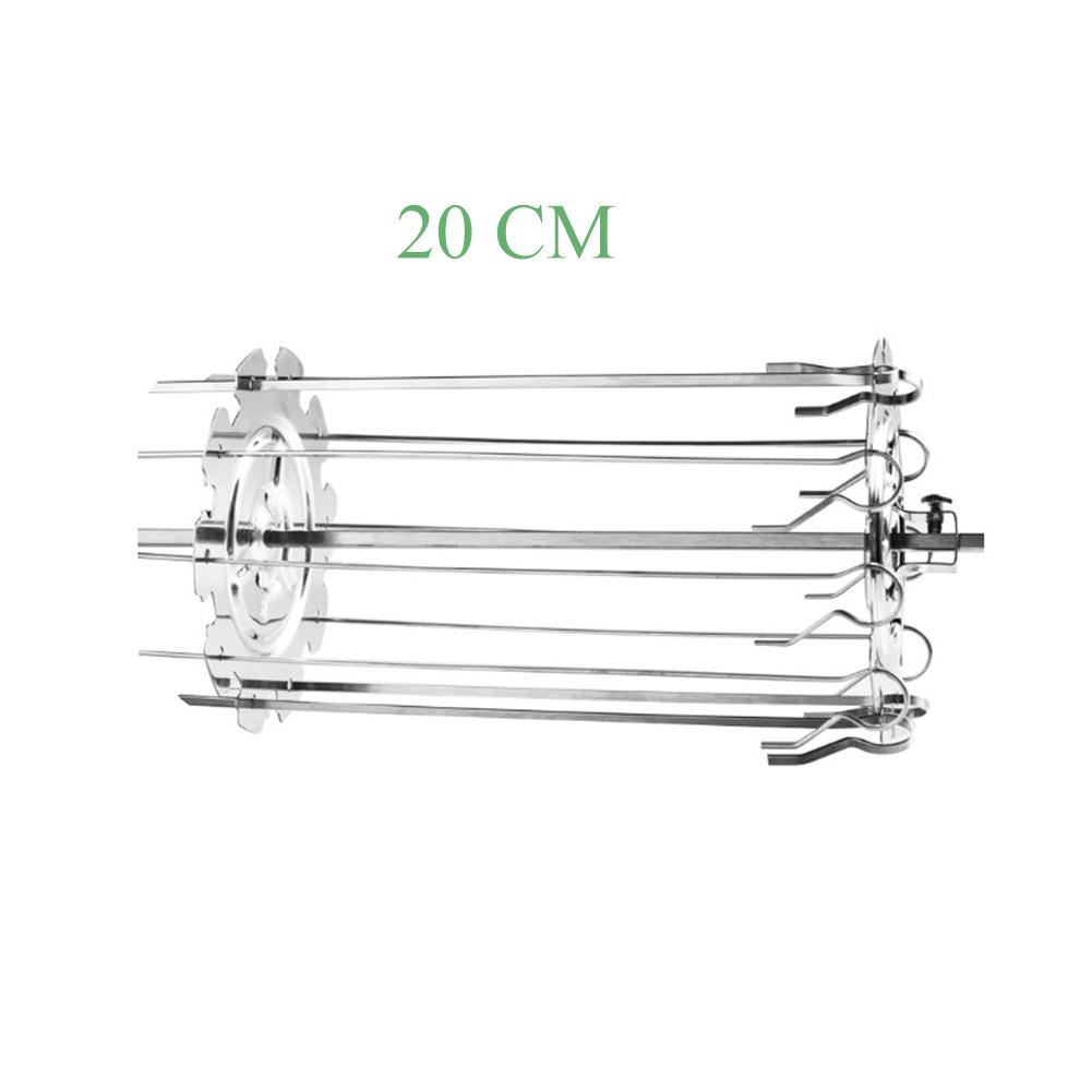 304 Stainless Steel Rotating Grill Basket BBQ Oven Skewer Cage Air Fryer Accessories Roasting Tools Barbecue Drum Roller