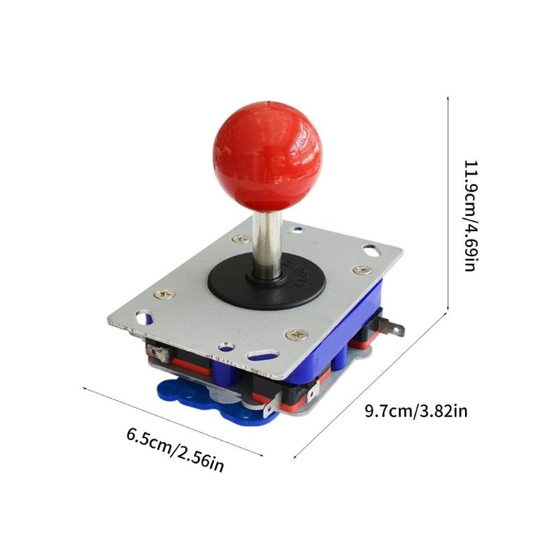 DIY Arcade Joystick Controller Kit with 2 4 8 Way Adjustable Red Ball Top Gaming Accessories Suitable for Fighting game