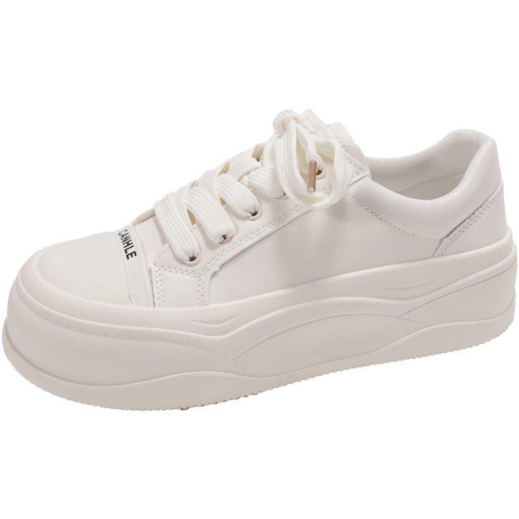Thick-soled Lightweight Little White Shoes Women's 2025 New Spring Height-increasing Casual Shoes Versatile Muffin Sports Board Shoes Women's Shoes