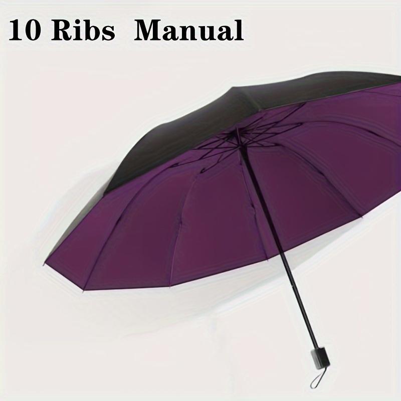 

Большой ветрозащитный бизнес-зонт с 10 спицами - Складной, Толстый теплоизоляционный, Красивая ткань понжи, Железные спицы, Пластиковая ручка, Тр Ten Bones