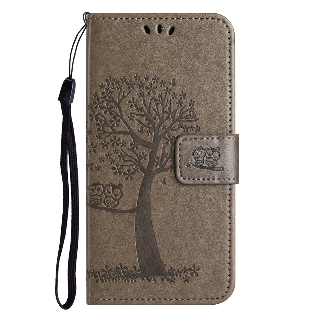 For Honor 90 Lite 5G/X50i 5G Leather Flip Stand Cover Owl Tree Imprinted Wallet Phone Case