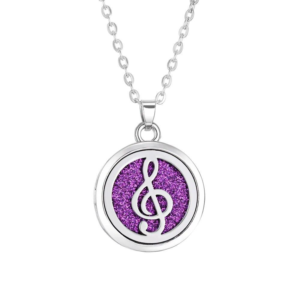 Stainless Steel Fashion Tree of Life Aromatherapy Necklace Essential Oil Diffuser Perfume Locket Pendant Women Jewelry Gift