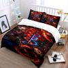 Anime Style Bedding Set with Blade Design Bedding set (1 duvet cover, 2 pillowcases, duvet not included)
