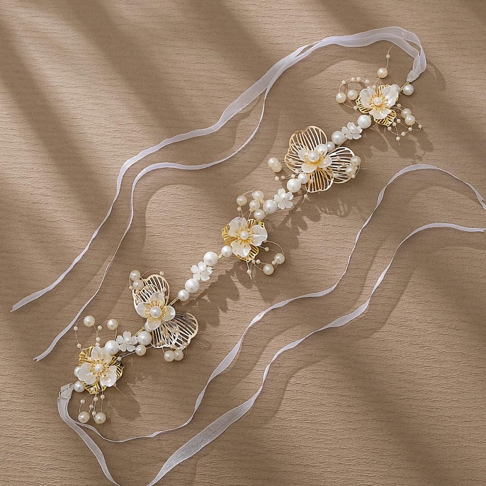 1 Piece Floral Bohemian Headband Fairy Style, Suitable for Bridal Wedding, Flower Girl Hairstyles, Daily Wear, and Holiday Gifts