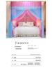 Three-Door Princess Style Thickened Mosquito Net for Single/Double Bed