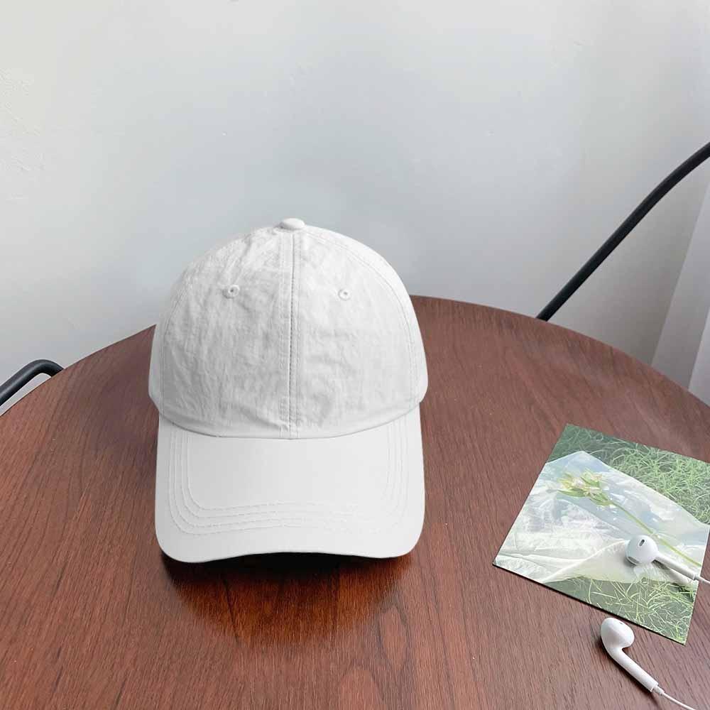 Anime Quick-Drying Baseball Cap Korean Style Peaked Cap Fashion Solid Color Sun Hat  Girl