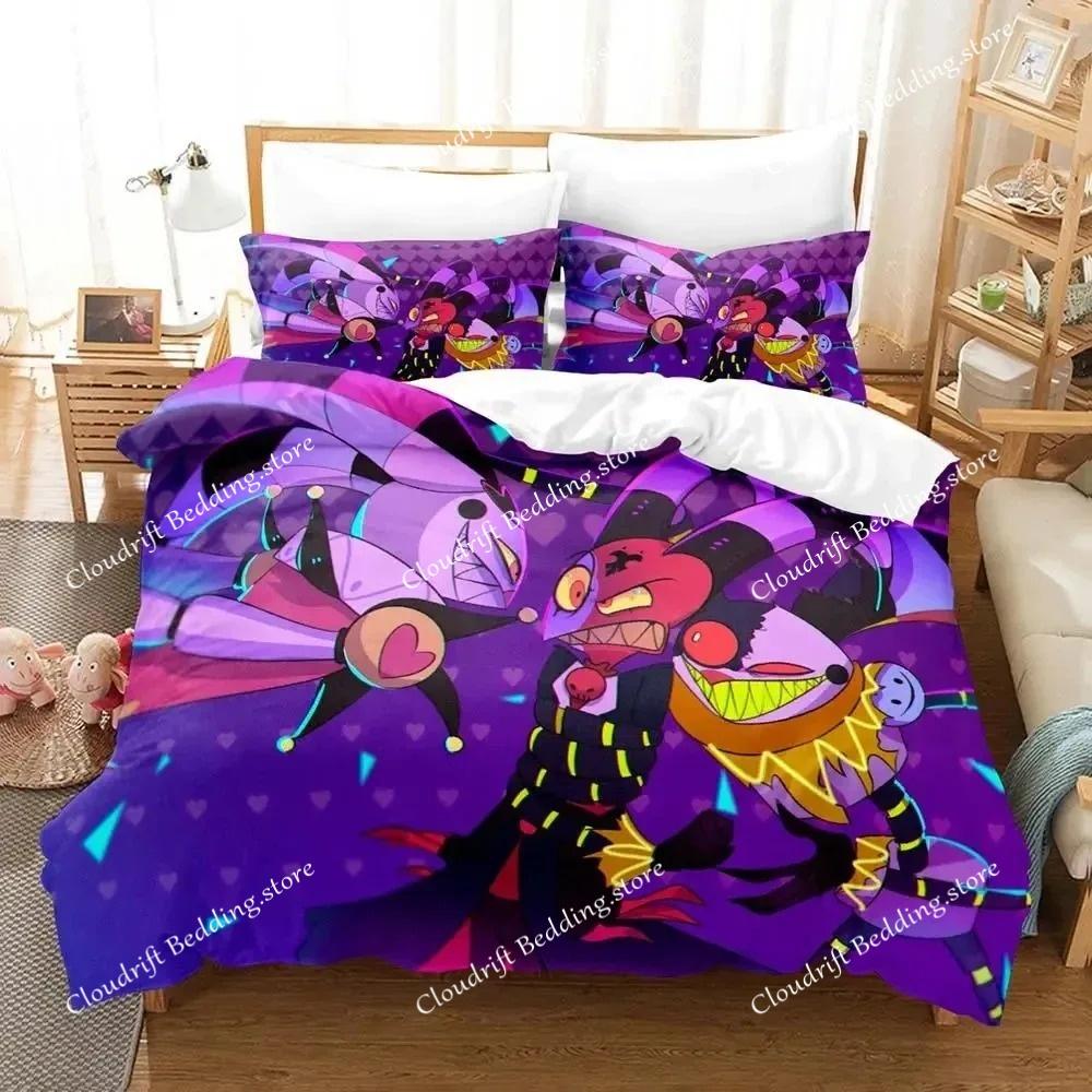 Cartoon Helluva Boss Bedding Sets Exquisite Bed Supplies Set Duvet Cover Bed Comforter Set Bedding Set Luxury Birthday Gift