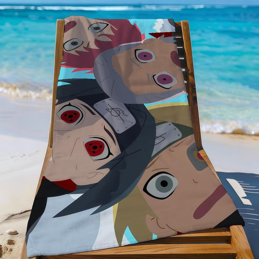 N-Naruto-S A-AkatsukiS Towel Sports Quick Dry Travel Camping Gear Sandproof Soft Light Large Beach Towel