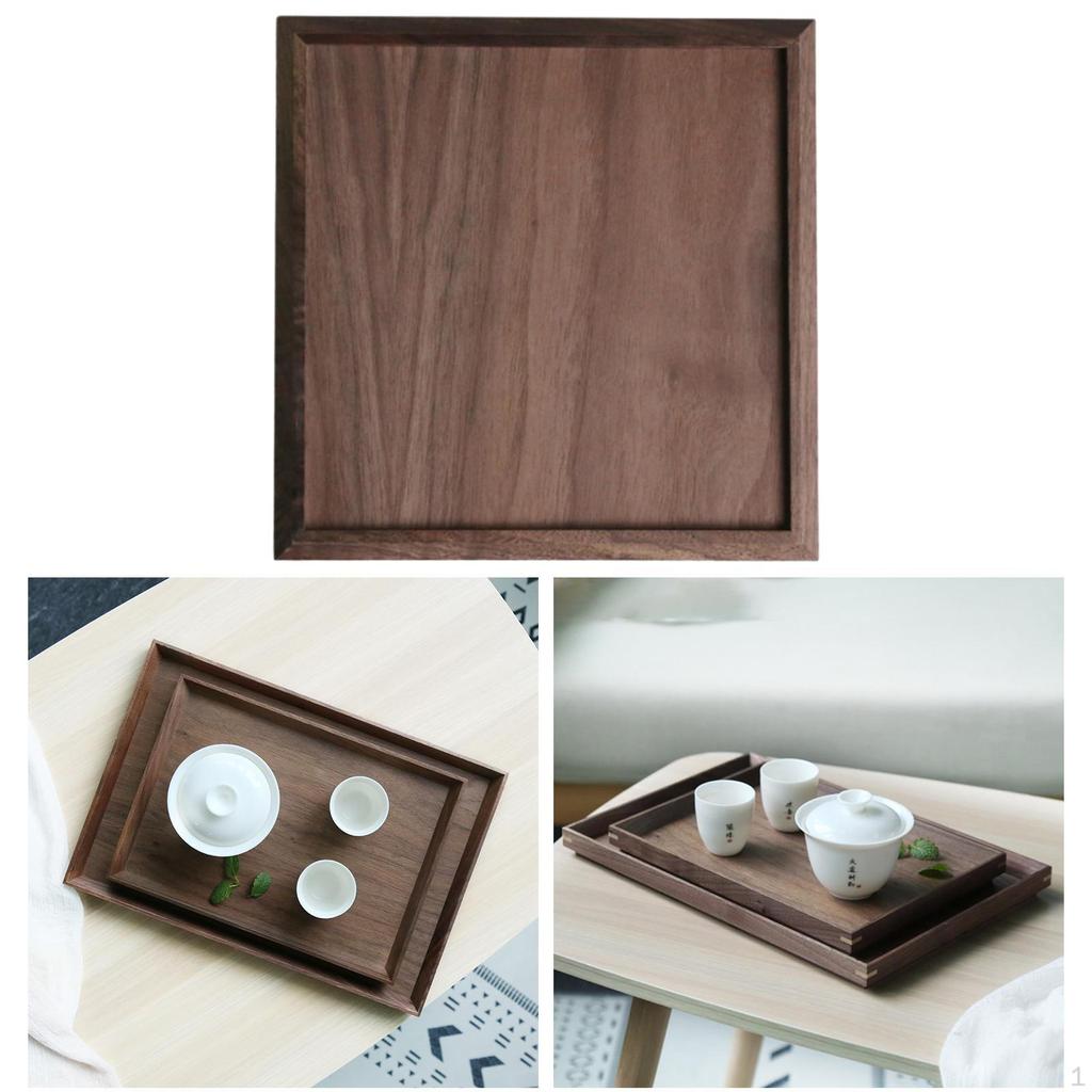 Serving Tray Dinning Tableware Incline Rustic Chinese Style Dish Coffee Parties Banquet Breakfast