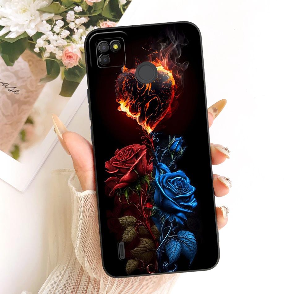 For Tecno Pop 4 LTE / Pop 4 Air Cute Cat Flower Cartoon Phone Case For Tecno Pop4 Lte 4Air Shockproof Soft Silicone Bumpers