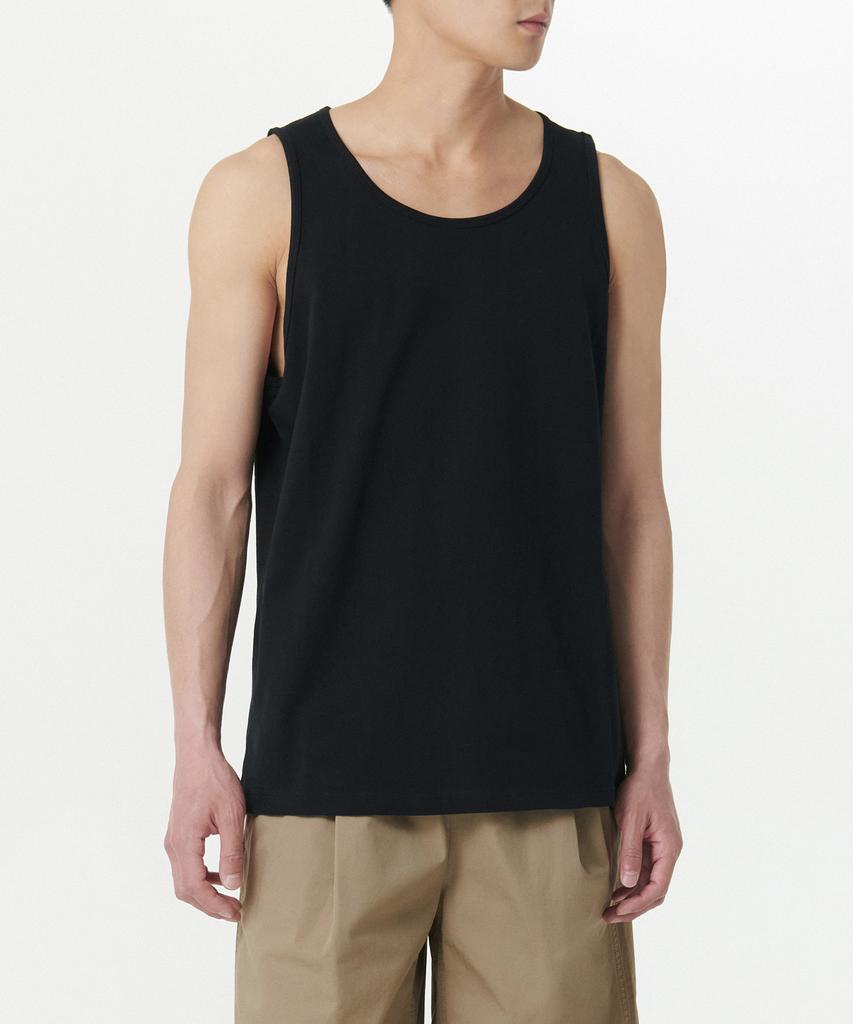 Musinsa Standard Scoop Neck Sleeveless Top [Black]
