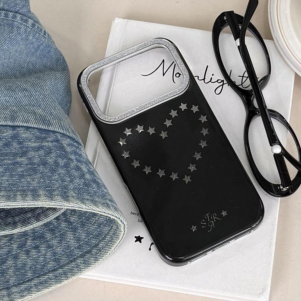 Premium Glitter Star Hollow iPhone 15 Pro Max Anti-Fall Case
