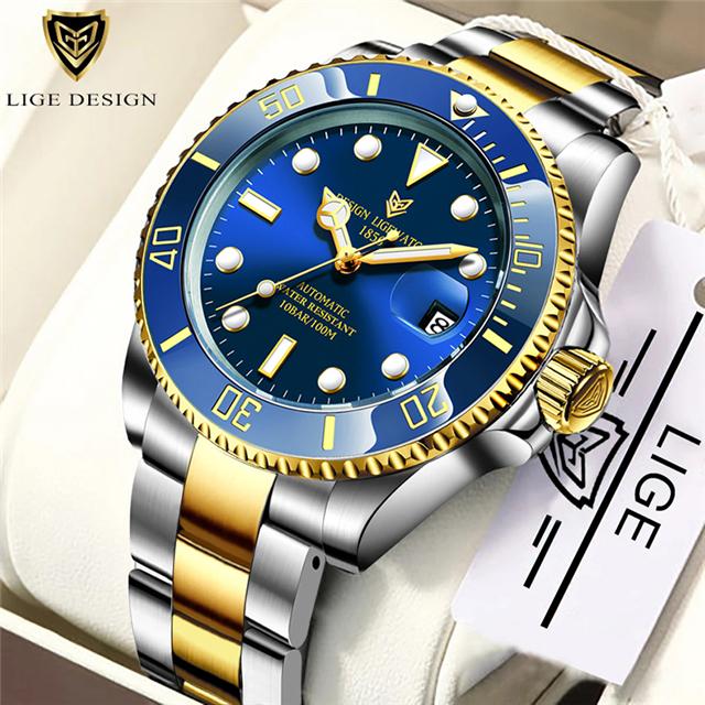 Fashion Sports Waterproof Men's Mechanical Wristwatches Casual Business Luminous Automatic Watch For Men Relogios Masculino