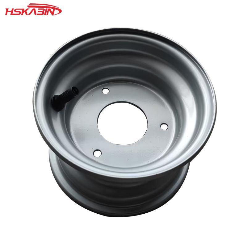 

6-inch Silver Iron ATV Off-road Wheel Rim, 3-Hole, 78MM TL401
