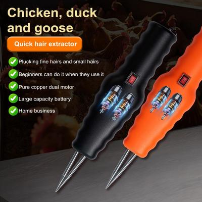 Electric Poultry Plucker Handheld Chicken Feather Plucker Rechargeable With Automatic Hair Removal For Chicken Duck Goose Turkey