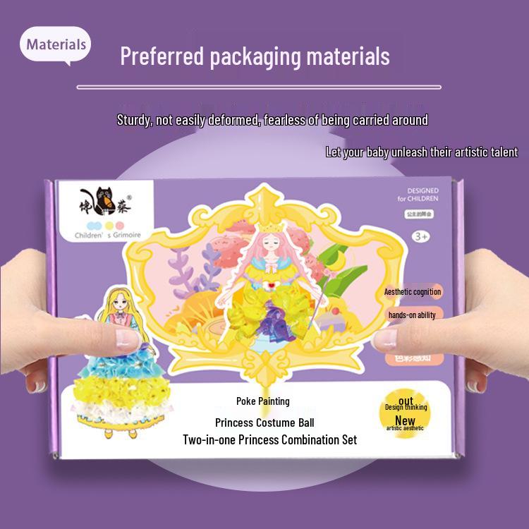 

Детский набор наклеек для раскрашивания и переодевания «Принцесса Сделай сам»