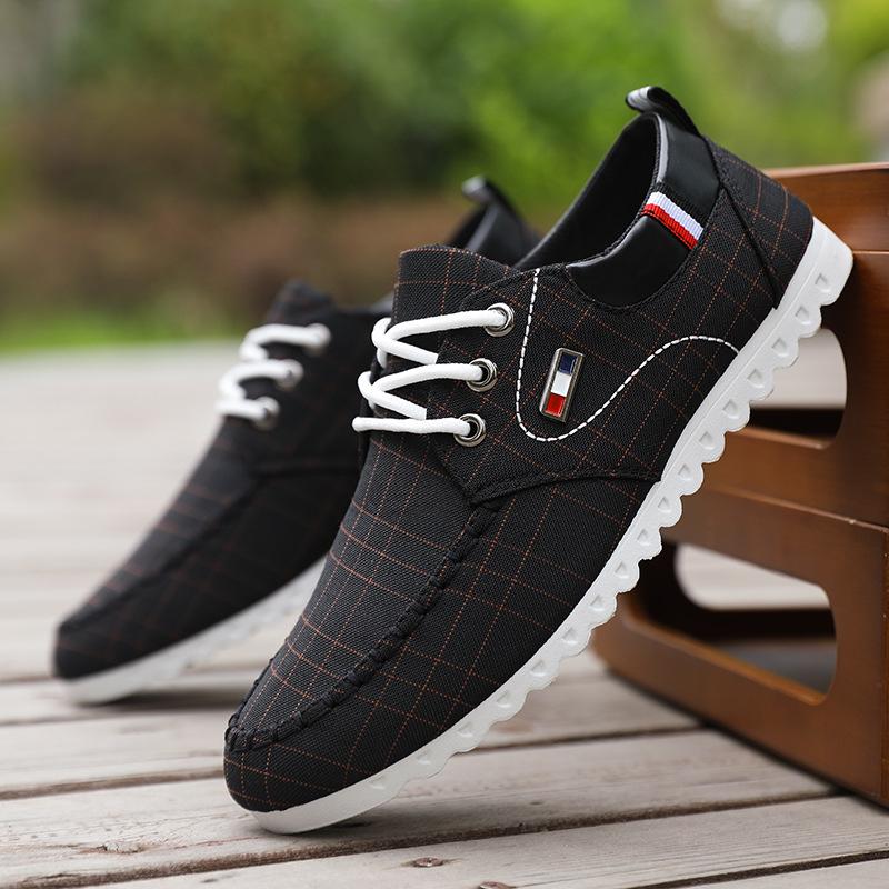 Pantofi de pânză pentru bărbați, pantofi cu talpă joasă, pantofi de lucru versatili pentru bărbați, pantofi de lucru casual pentru bărbați
