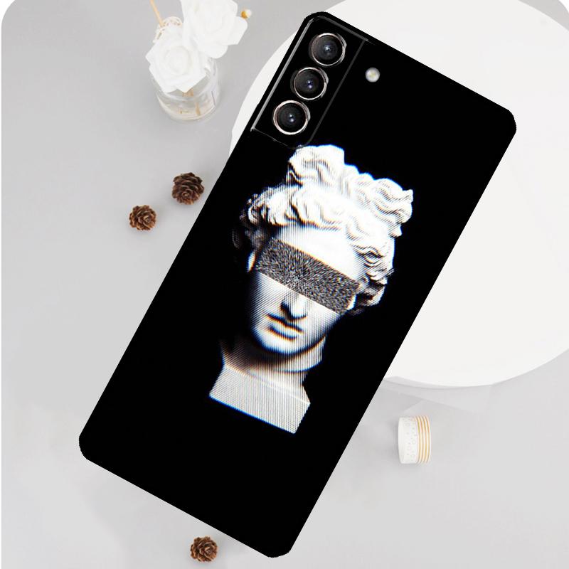 Greek Aesthetics Plaster statue Phone Case For Samsung Galaxy S24 S26 Ultra S20 S21 S22 S23 S25 Plus S10 S25 FE Funda Cover