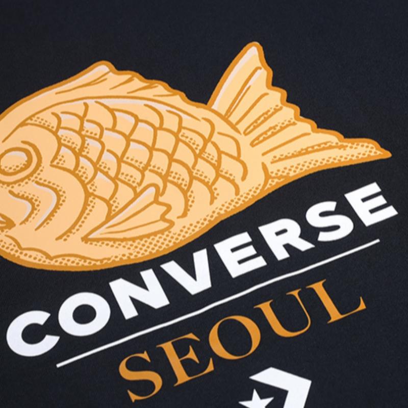 Converse Seoul CiTy Graphic T shirT Black Mch647 023