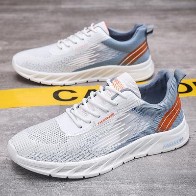 Sapatos Masculinos 2024 Verão Novo Superfície de Malha Voadora Respirável Estudante Casual Cano Baixo Sapatos Masculinos