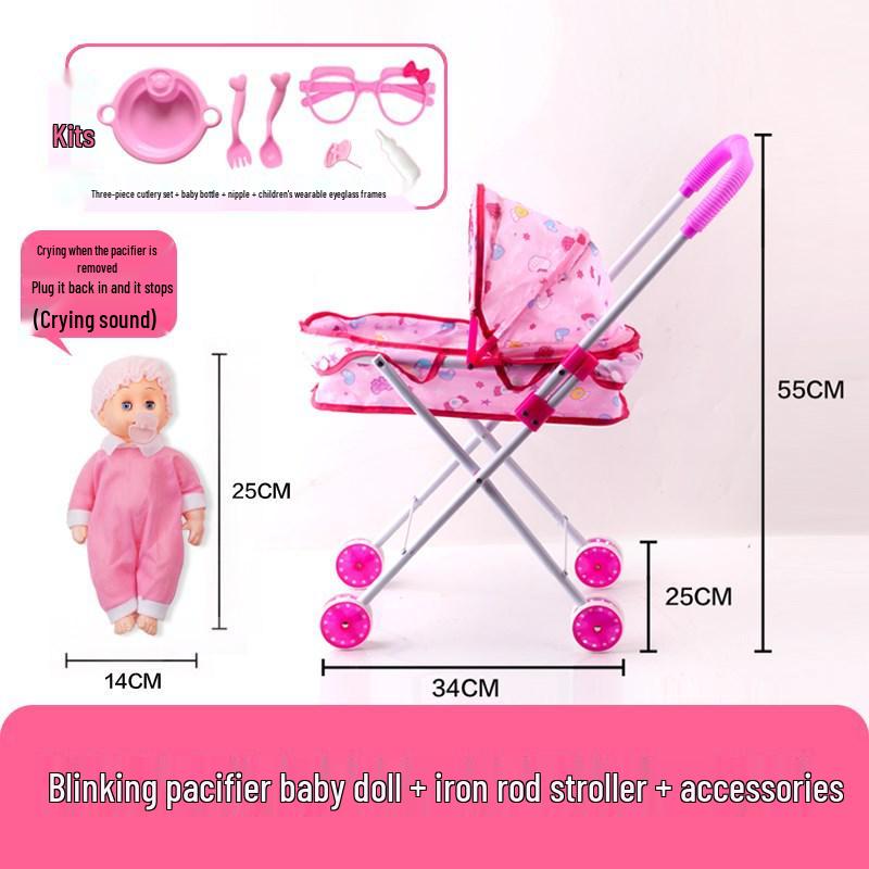 Dollhouse Stroller: Pretend Play Toy for Children