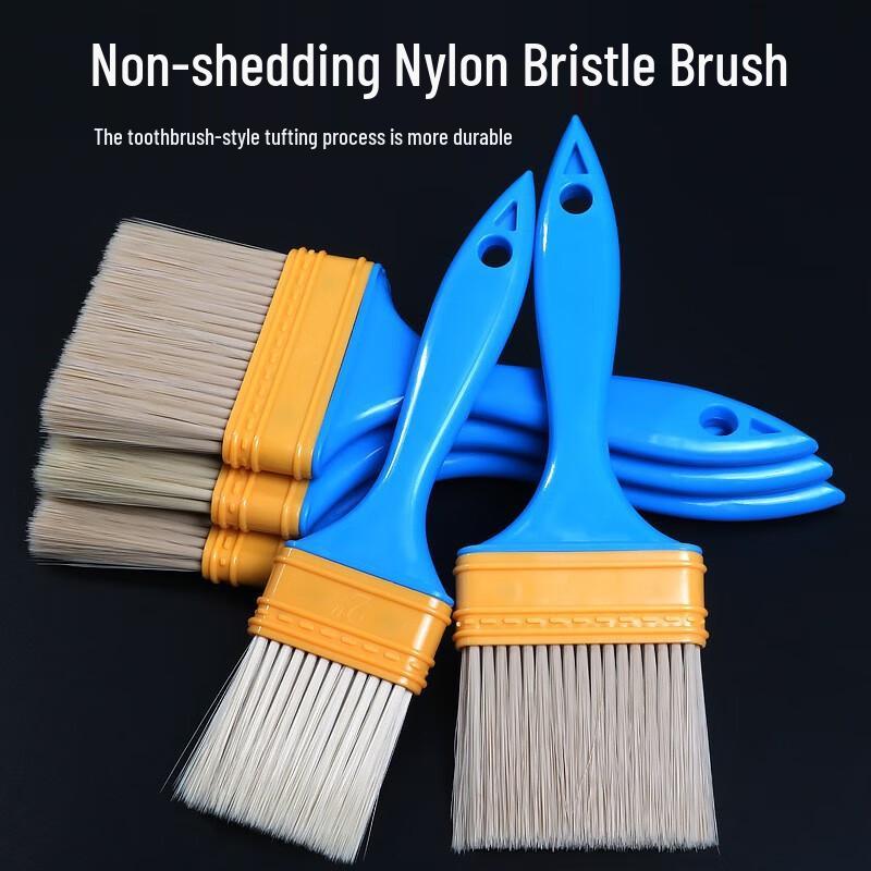 Versatile 4-inch Nylon Bristle Paint Brush Set