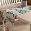 Imanqi Yun Turquoise Pinecone Print Table Runner 
