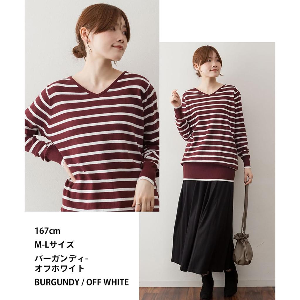 Border Knit Cotton Sweater Top Clothes Shirt Silhouette Oversilhouette Oversize Burgundy Burgundy Red Wine Color Wine Color Autumn Clothes Bordeaux