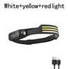 Induction LED COB Headlight Rechargeable Super Bright Work Light Motion Sensor Dimmable Head Lamp For Outdoor Camping Flashlight