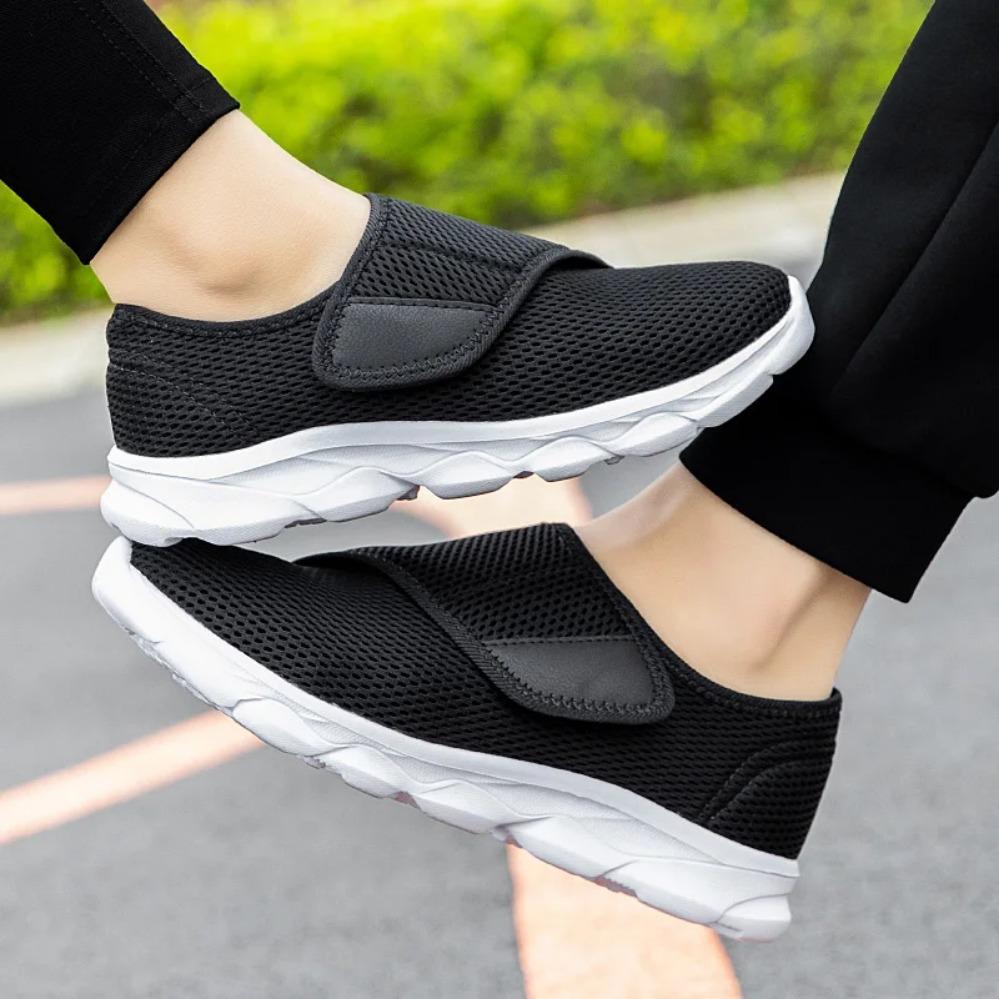 Popolari Scarpe Casual Unisex Ortopediche per Piedi Larghi e Gonfi Eversione dell'Alluce Regolabili Morbide Confortevoli Scarpe per Diabetici Scarpe da Passeggio