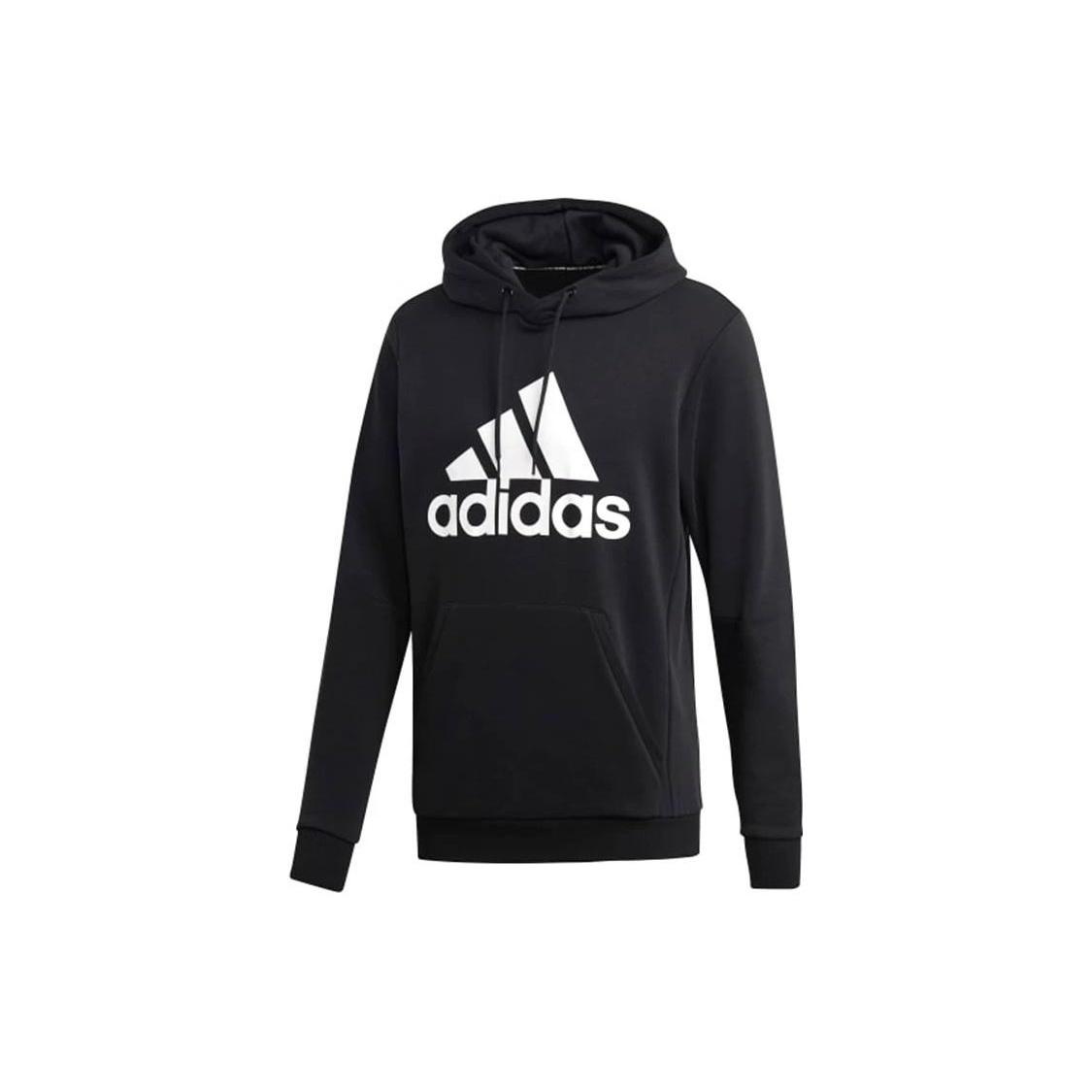 adidas Basketball Hoodie Black White Men s GH6663 L