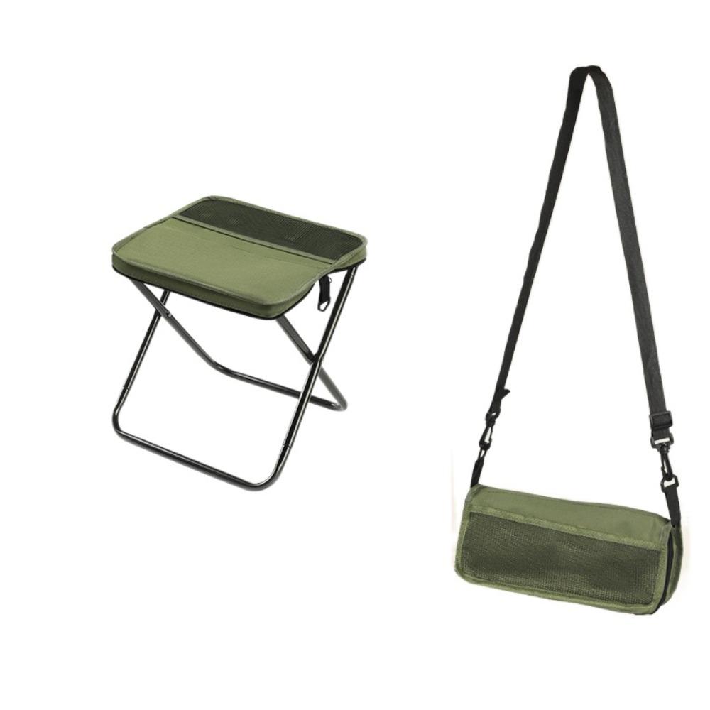 Wear-resistant Folding Backpack Stool Sturdy Pencil Case Stool Sports Folding Chair  Hiking
