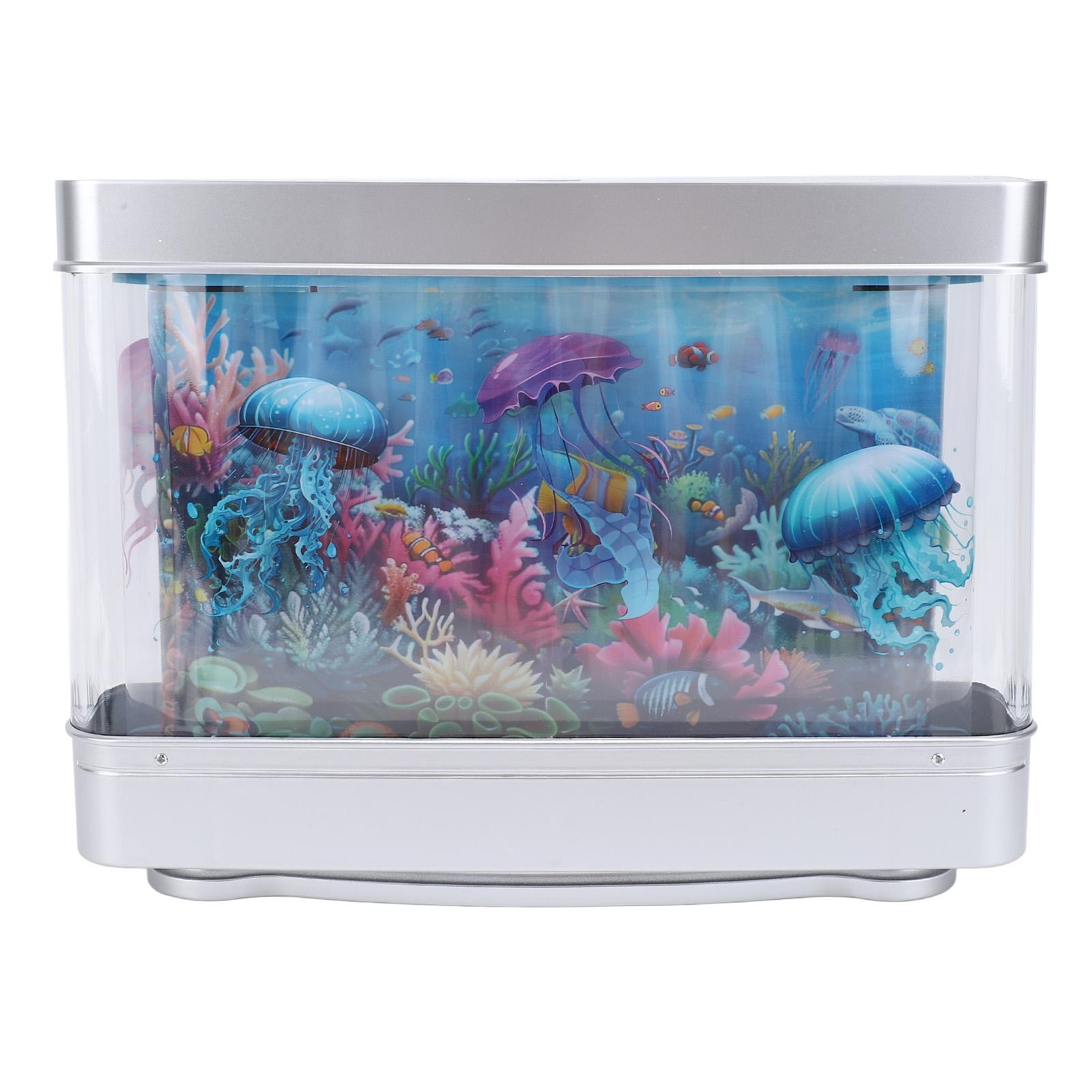 

Fake Fish Tank Lamp with Moving Fish LED White Light USB 5V Plug In Artificial Aquarium Lamp for Desktop Bedroom