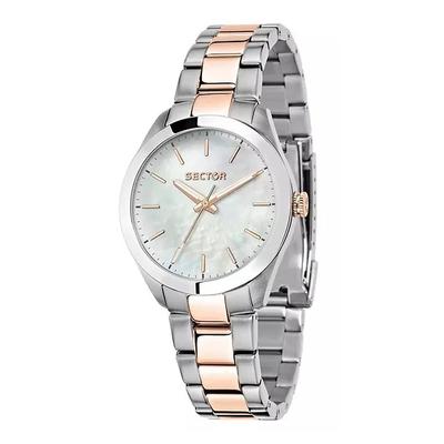 220 Just Time Two Tone Stainless Steel Mother Of Pearl Dial Quartz R3253588520 Women's Watch