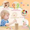 Montessori Wooden Car Toy House Throwing Game Color Sorting Shape Matching Ball Coin Drop Fine Motor Training Educational Toys