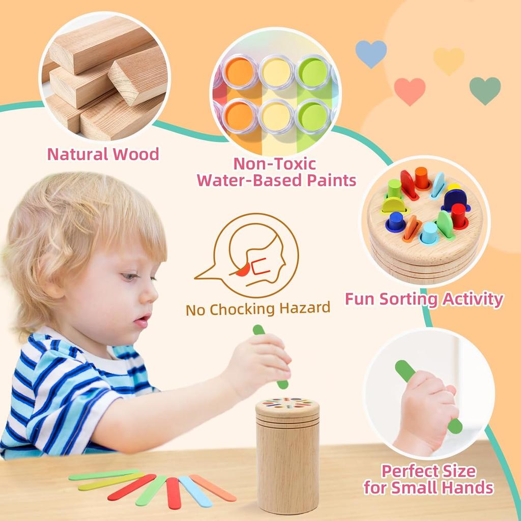 Montessori Wooden Car Toy House Throwing Game Color Sorting Shape Matching Ball Coin Drop Fine Motor Training Educational Toys