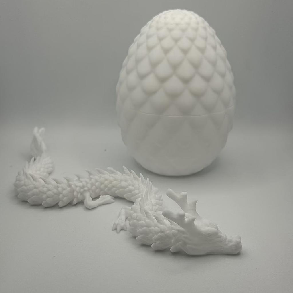6.5Cm Dragon Scale Egg+15Cm Dragon New 3D Printing Dragon Flying Dragon Rotating Articulated Wing Dragon Home Decor