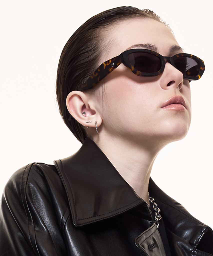 Maeteupeojeu Cy-132 Acetate Sunglass Leopard