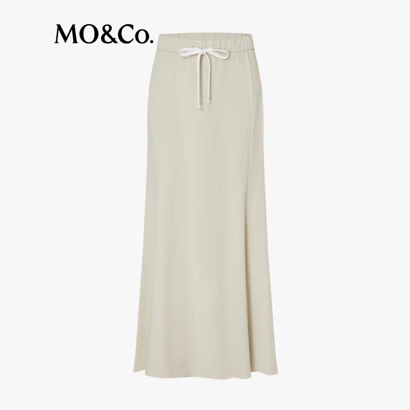 MO&Co. Women's High-Waist A-Line Long Skirt