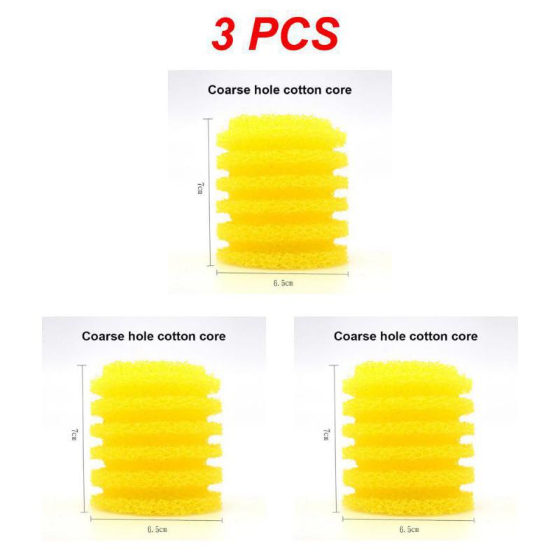 1~10PCS Fish Tank Sponge Universal Reusable Simple Operation Round Yellow Aquarium Filter Foam Filter Sponge Avoid Blockages