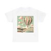 Adult T Shirt Hot Air Balloon Vintage Style Art Vintage Breathable Streetwear Designer Clothes Stylish Stretched