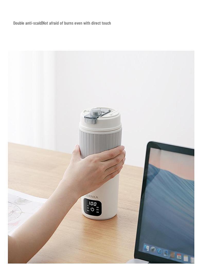 SDRNKA Compact Type-C Electric Kettle: Portable, Insulated, and Perfect for Home or Travel